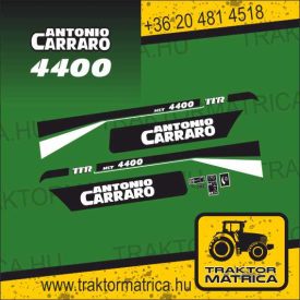   Antonio Carraro HST 4400 TTR matricakészlet (levonó, decal, Aufkleber)