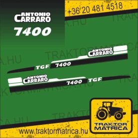   Antonio Carraro TGF 7400 matricakészlet (levonó, decal, Aufkleber)