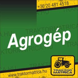 Agrogép matrica 78 x 20 cm (levonó, decal, Aufkleber)
