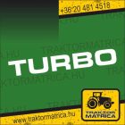 Turbo matrica 78 x 8 cm  (levonó, decal, Aufkleber)