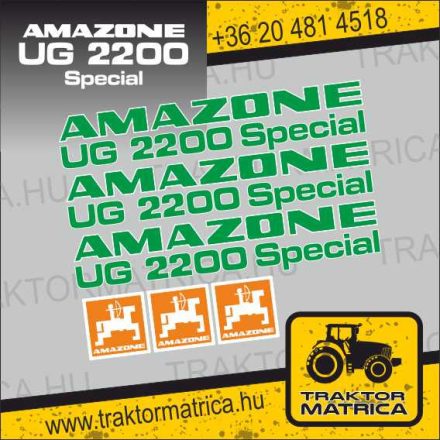 Amazone UG 2200 Special matricakészlet (levonó, decal, Aufkleber)