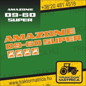   Amazone D9-60 Super matricakészlet (levonó, decal, Aufkleber)