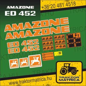 Amazone ED 452 matricakészlet (levonó, decal, Aufkleber)