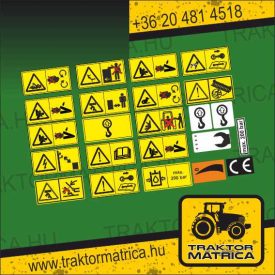   Amazone vetőgép biztonsági matrica készlet (levonó, decal, Aufkleber)