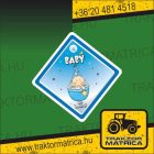 Baba a fedélzeten matrica (levonó, decal, Aufkleber)