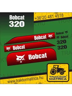 Bobcat 320 matricakészlet (levonó, decal, Aufkleber)