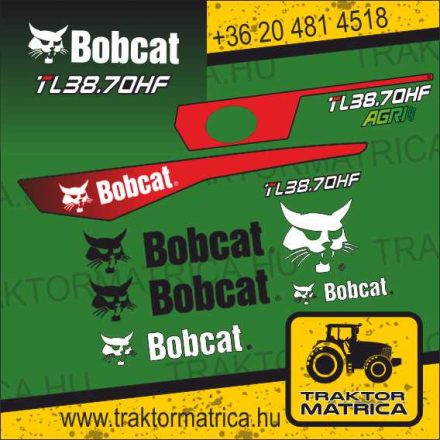 Bobcat TL38.70HF Agri matricakészlet (levonó, decal, Aufkleber)