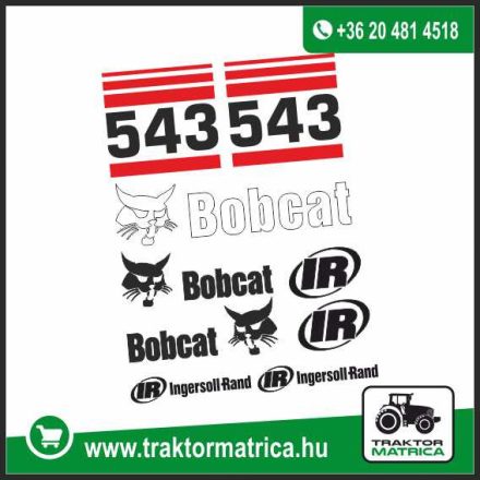 Bobcat 543 matricakészlet (levonó, decal, Aufkleber)