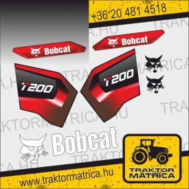 Bobcat T200 matricakészlet (levonó, decal, Aufkleber)