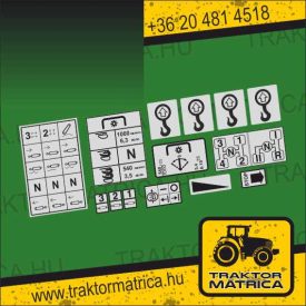  Belarus 20 biztonsági matrica készlet (levonó, decal, Aufkleber)