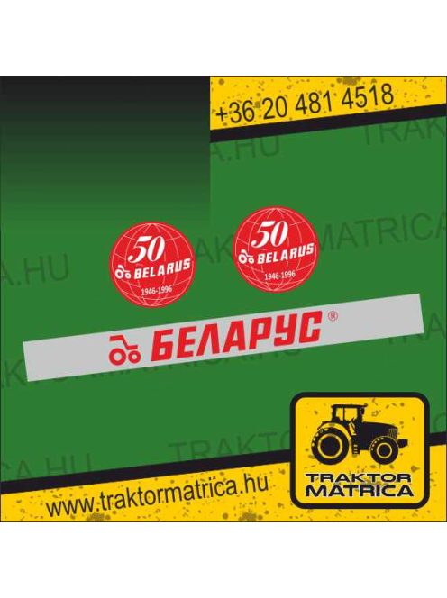 Belarus fülke és Jubileum matricakészlet (levonó, decal, Aufkleber)