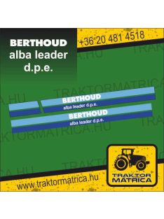   Berthoud Alba Leader matricakészlet (levonó, decal, Aufkleber)