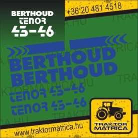   Berthoud Tenor 43-46 matricakészlet (levonó, decal, Aufkleber)