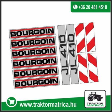 Bourgoin JL410 matricakészlet (levonó, decal, Aufkleber)
