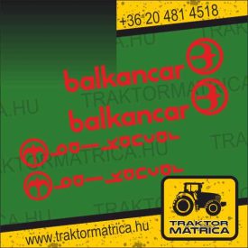 Balkancar matricakészlet (levonó, decal, Aufkleber)