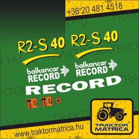   Balkancar R2-S 40 matricakészlet (levonó, decal, Aufkleber)