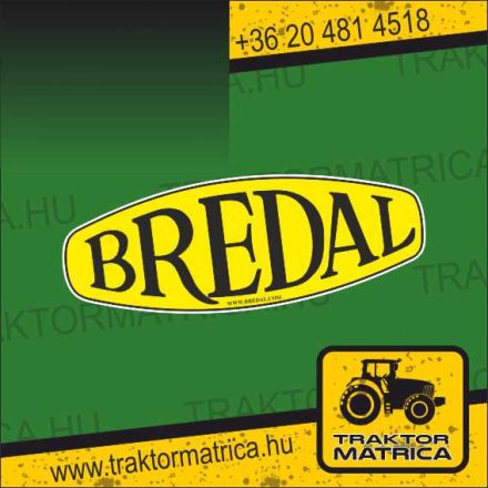 Bredal matrica (levonó, decal, Aufkleber)