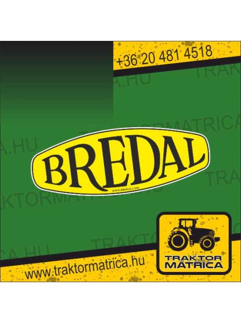 Bredal matrica (levonó, decal, Aufkleber)