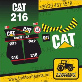 Cat 216 matricakészlet (levonó, decal, Aufkleber)