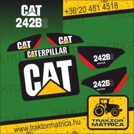 Cat 242B2 matricakészlet  (levonó, decal, Aufkleber)