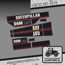   Caterpillar D6M LGP matricakészlet (levonó, decal, Aufkleber)