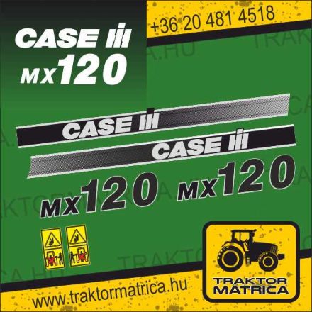 Case IH MX120 matricakészlet (levonó, decal, Aufkleber)
