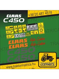   Claas adapter matricakészlet  (C450 , C600, C660, S750, V600, V750) (levonó, decal, Aufkleber)