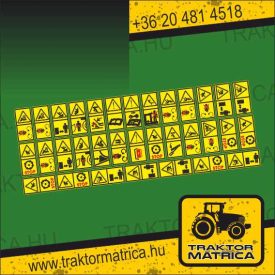   Claas biztonsági matrica készlet (levonó, decal, Aufkleber)