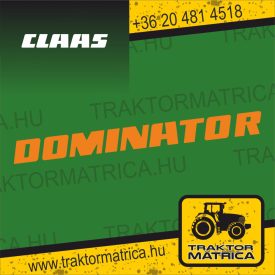 Dominator matrica (levonó, decal, Aufkleber)