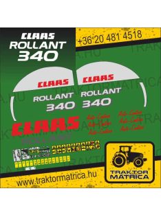   Claas Rollant 340 matricakészlet (levonó, decal, Aufkleber)