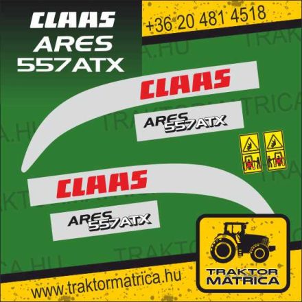 Claas Ares 557 ATX matricakészlet (levonó, decal, Aufkleber)