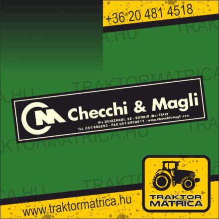 Checchi & Magli matrica (23 x 5cm) (levonó, decal, Aufkleber)