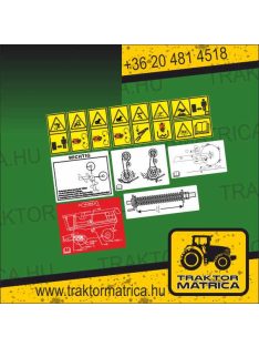   Case kombájn biztonsági matrica készlet (levonó, decal, Aufkleber)