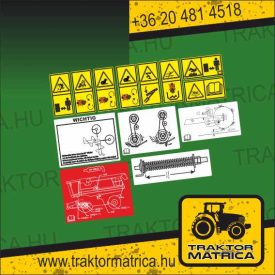   Case kombájn biztonsági matrica készlet (levonó, decal, Aufkleber)