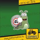 Csiga km matrica (levonó, decal, Aufkleber)