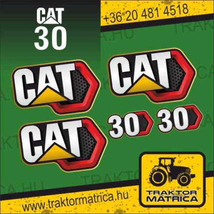 CAT 30 matricakészlet (levonó, decal, Aufkleber)