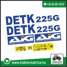   Detk 225G matricakészlet 100 x 15 cm (levonó, decal, Aufkleber)