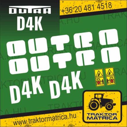 Dutra D4K matricakészlet (levonó, decal, Aufkleber)