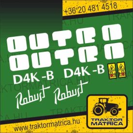   Dutra Robust D4K-B matricakészlet (levonó, decal, Aufkleber)