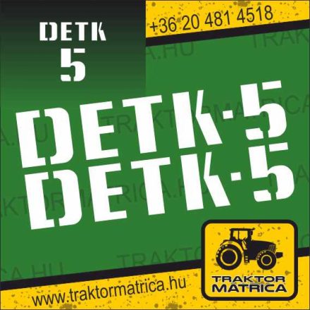 Detk-5 matricakészlet 72 x 15 cm (levonó, decal, Aufkleber)
