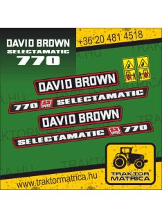   David Brown 770 Selectamatic matricakészlet (levonó, decal, Aufkleber)