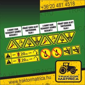   Daru biztonsági matrica készlet (levonó, decal, Aufkleber)