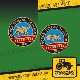   Dutra Vörös Csillag Traktor matrica (levonó, decal, Aufkleber)