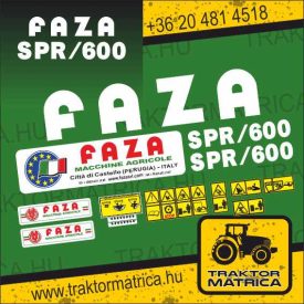 Faza SPR 600 matricakészlet (levonó, decal, Aufkleber)