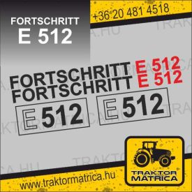 Fortschritt E512 matricakészlet (levonó, decal, Aufkleber)