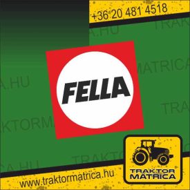 Fella matrica 14,5 x 14,5 cm (levonó, decal, Aufkleber)