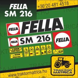Fella SM 216 matricakészlet (levonó, decal, Aufkleber)