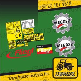 Fliegl VFW 7500 matricakészlet (levonó, decal, Aufkleber)