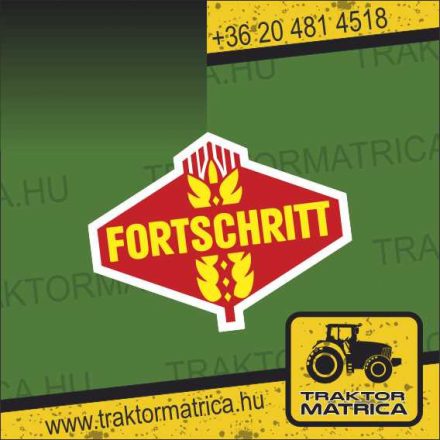 Fortschritt matrica (levonó, decal, Aufkleber)