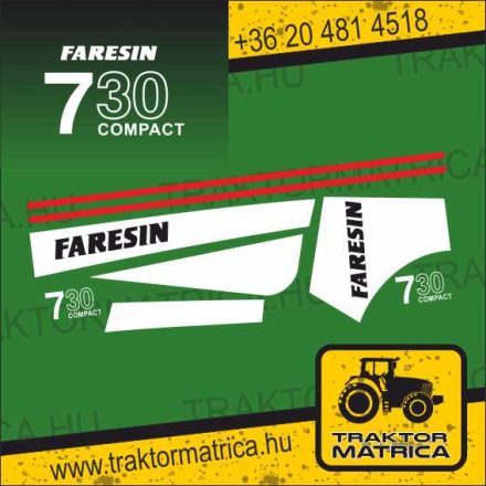 Faresin 7 30 Compact matricakészlet (levonó, decal, Aufkleber)